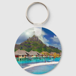 Bora Bora Caribbean Island    Key Ring