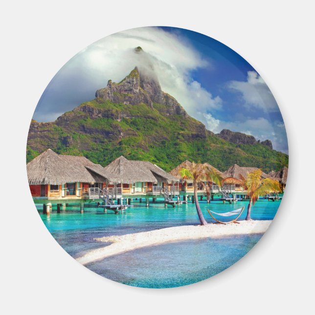 Bora Bora Caribbean Island    Magnet (Front)