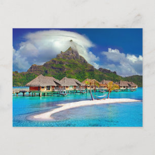 Bora Bora Carribean Island Postcard