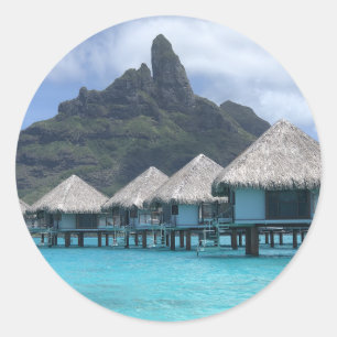 Bora Bora Classic Round Sticker