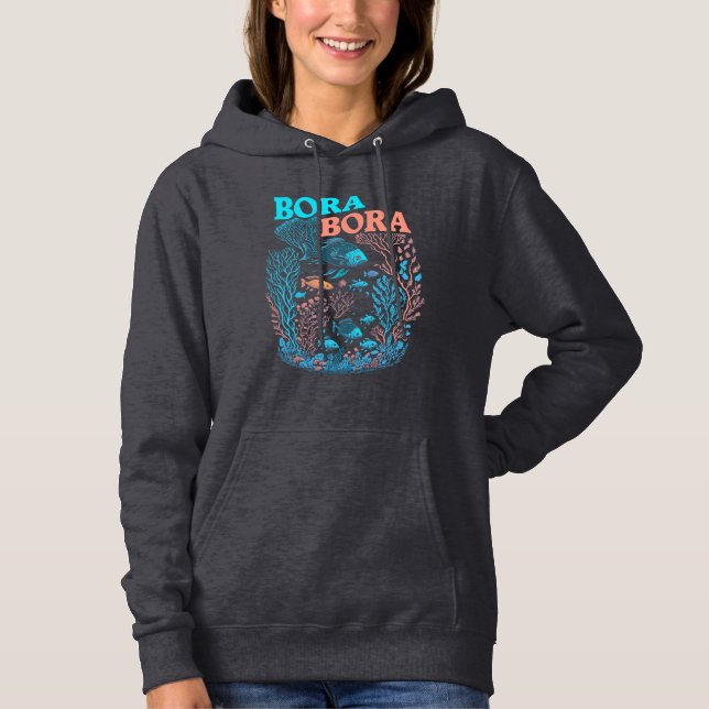 Bora Bora Coral Reef Hoodie (Front)