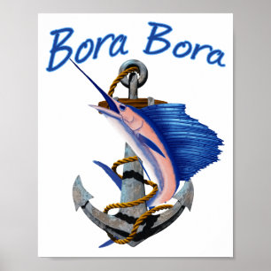 Bora Bora Deep Sea Fishing Poster