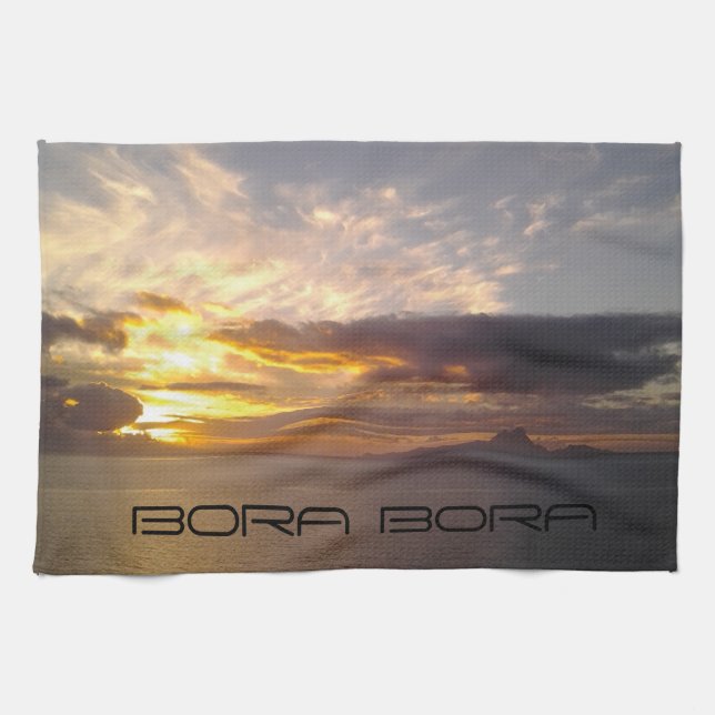 Bora Bora dish towel (Horizontal)