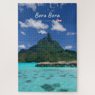 Bora Bora, French Polynesia - Beach Resort Jigsaw Puzzle