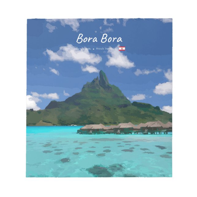 Bora Bora, French Polynesia - Beach Resort Notepad (Front)