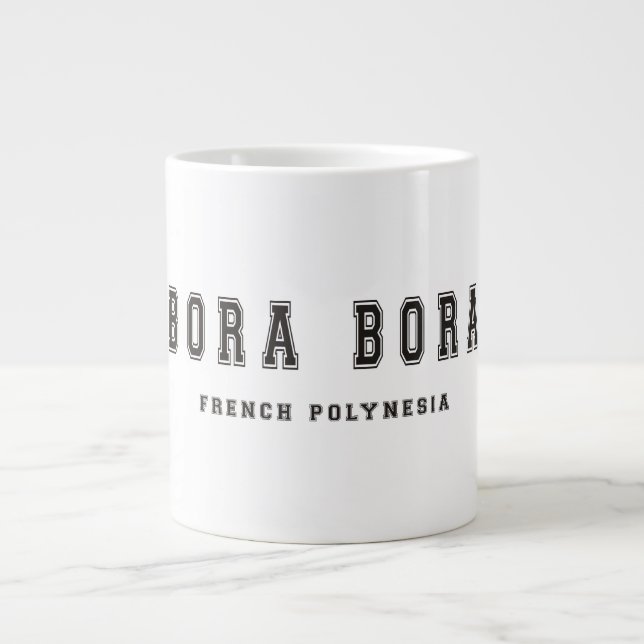 Bora Bora French Polynesia Large Coffee Mug (Front)