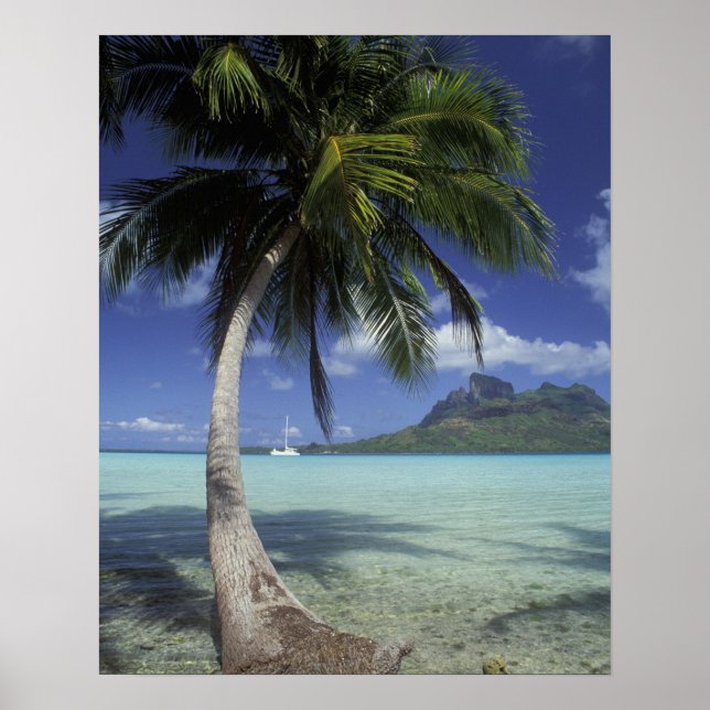 Bora Bora, French Polynesia Mt. Otemanu seen Poster (Front)