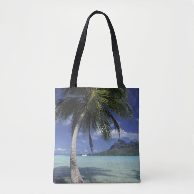Bora Bora, French Polynesia Mt. Otemanu Tote Bag (Front)