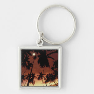 Bora Bora, French Polynesia Sunset shot through Key Ring