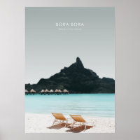Bora Bora, French Polynesia Travel Artwork