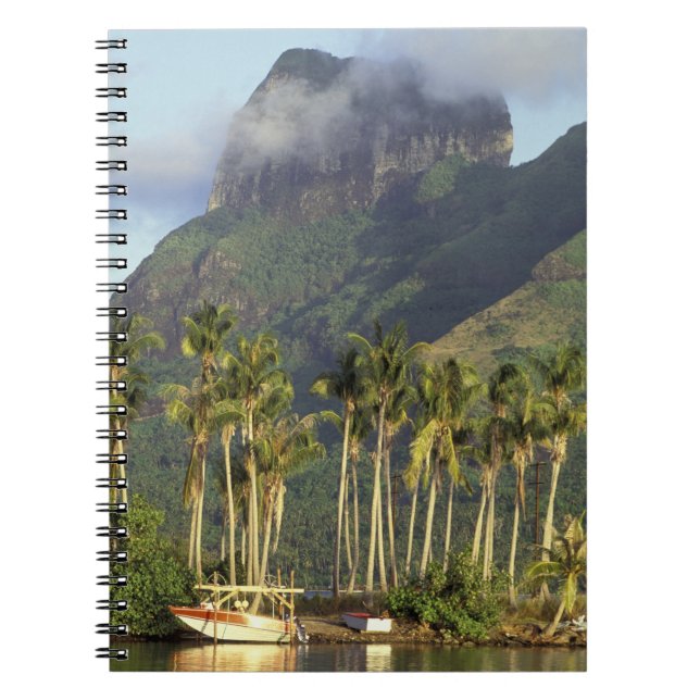Bora Bora, French Polynesia Waterfront scene and Notebook (Front)