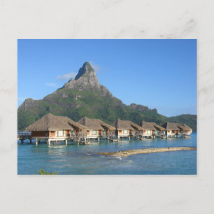 Bora Bora Huts Postcard