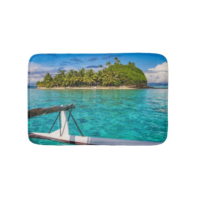 Bora Bora lagoon Bath Mat (Front)
