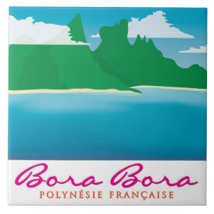 Bora bora landscape tile