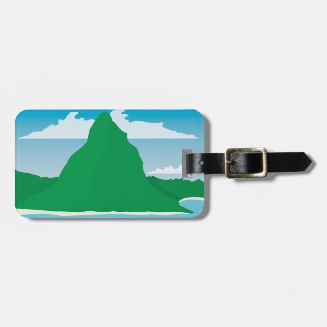 Bora Bora Luggage Tag (Front Horizontal)