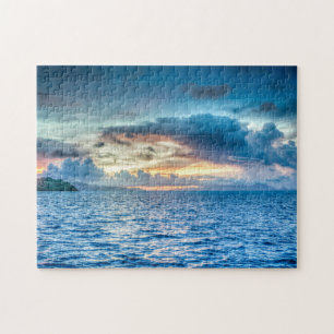 Bora Bora Ocean View Photograph Jigsaw Puzzle