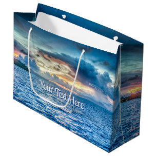 Bora Bora Ocean View Photograph  Large Gift Bag