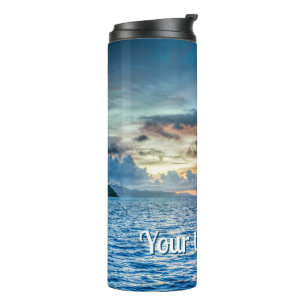 Bora Bora Ocean View Photograph  Thermal Tumbler