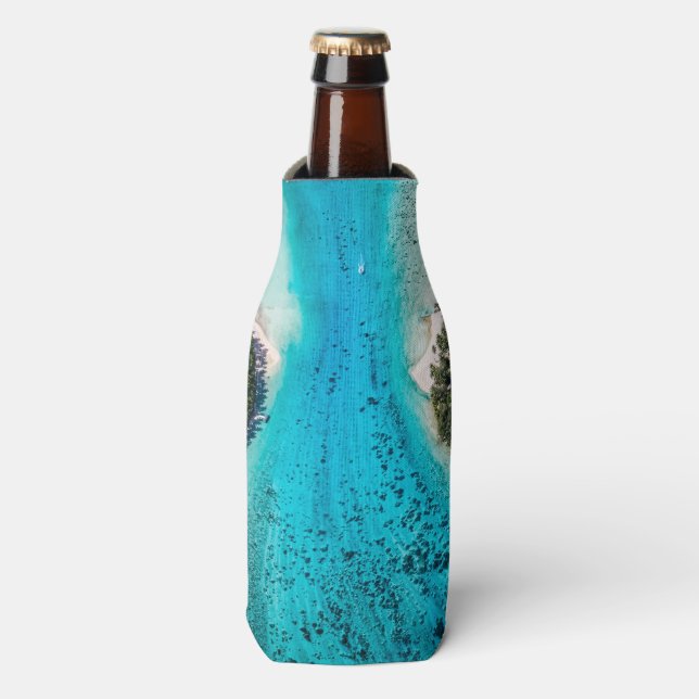 Bora Bora - Pathway To The Ocean Bottle Cooler (Bottle Front)