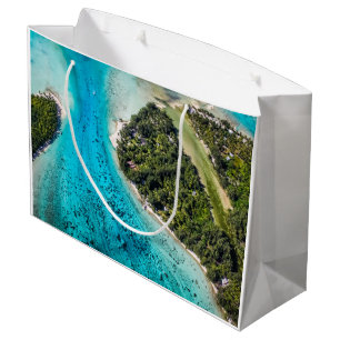 Bora Bora - Pathway To The Ocean Large Gift Bag
