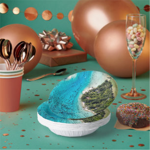 Bora Bora - Pathway To The Ocean Paper Plate
