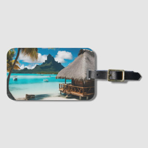 Bora Bora Postcard (2) Luggage Tag