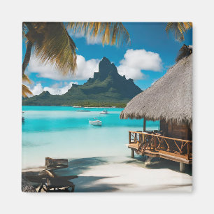 Bora Bora Postcard (2) Magnet