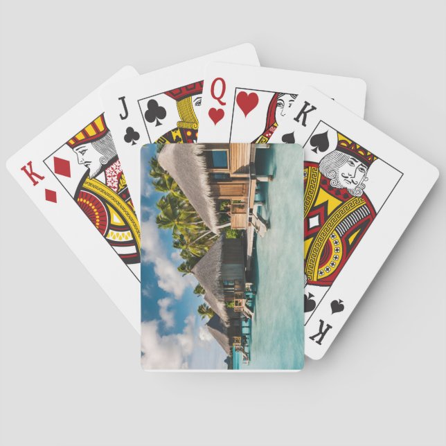 Bora Bora Postcard (Bora Bora 3) Playing Cards (Back)
