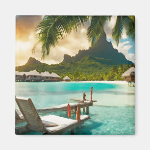 Bora Bora Postcard (Bora Bora d) Magnet