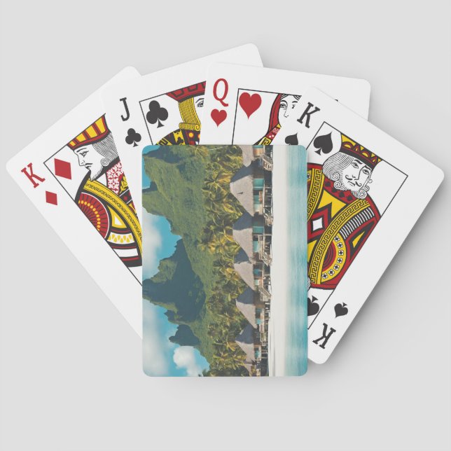 Bora Bora Postcard (Bora Bora e) Playing Cards (Back)