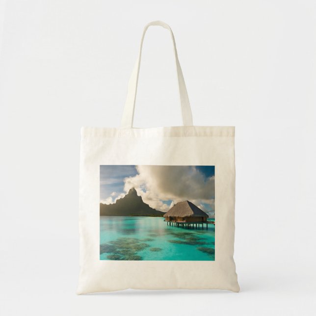 Bora Bora Postcard Tote Bag (Front)