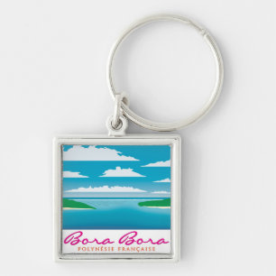 Bora Bora reef Key Ring
