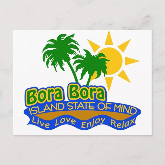 Bora Bora State of Mind postcard (Front)