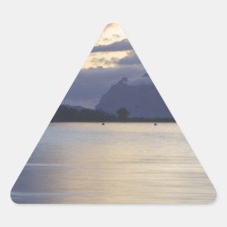 Bora Bora Sunset.JPG Triangle Sticker