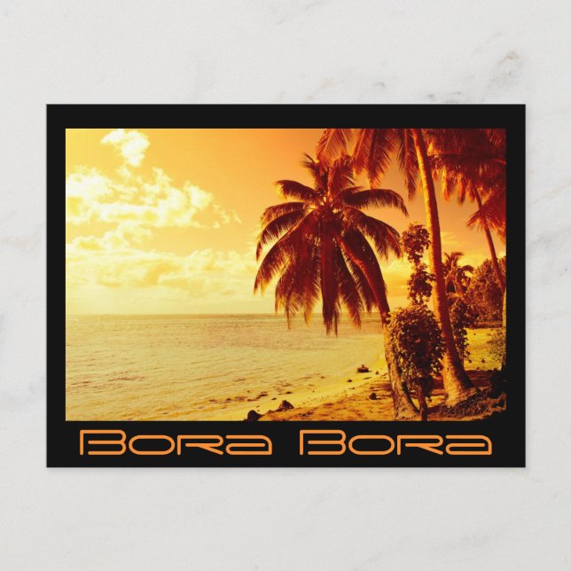 Bora Bora sunset postcard (Front)
