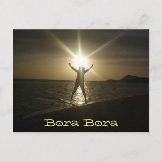 Bora Bora Sunset Postcard