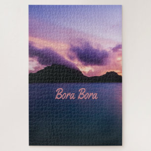 Bora Bora Suset Island Beach Jigsaw Puzzle