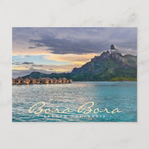 Bora Bora Tahiti French Polynesia Travel Postcard