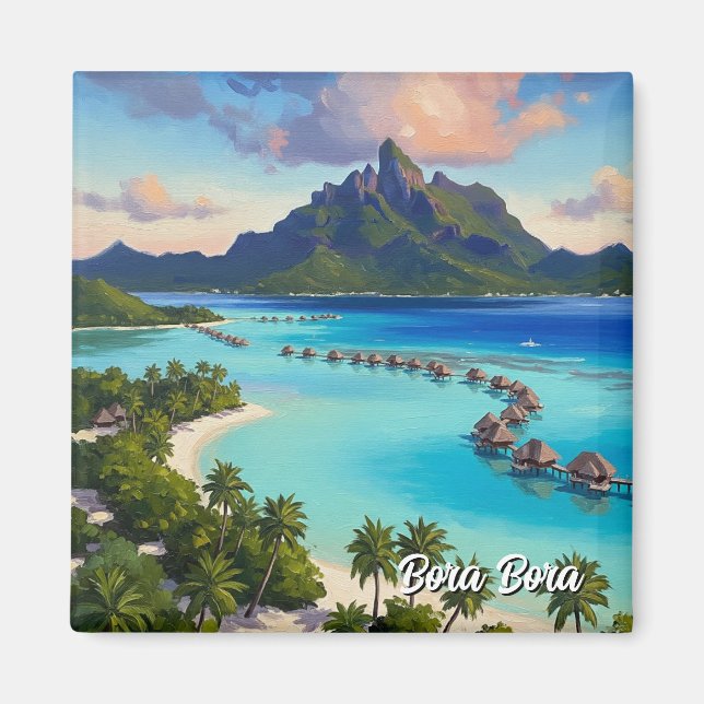 Bora Bora Travel Magnet (Front)