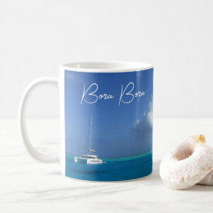 Bora Bora Tropical Island Paradise Yacht  Coffee Mug