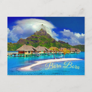 Bora Bora Tropical Island Postcard