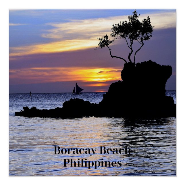 Boracay Beach, The Philippines, Poster (Front)