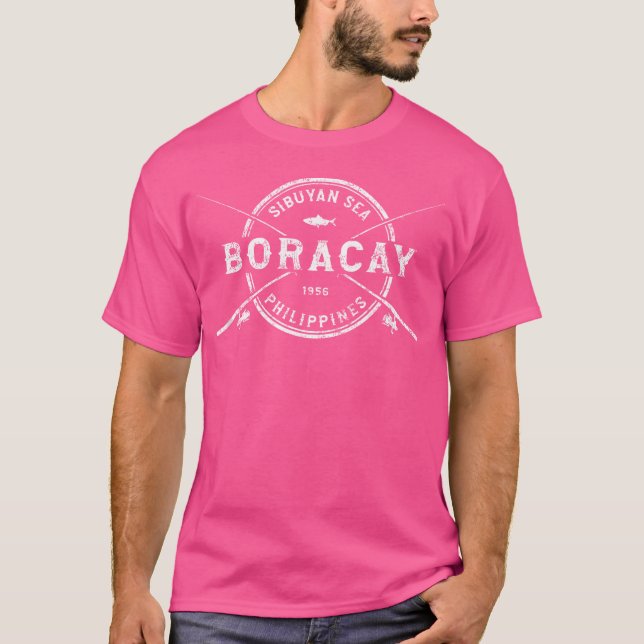 Boracay Crossed Fishing Rods T-Shirt (Front)