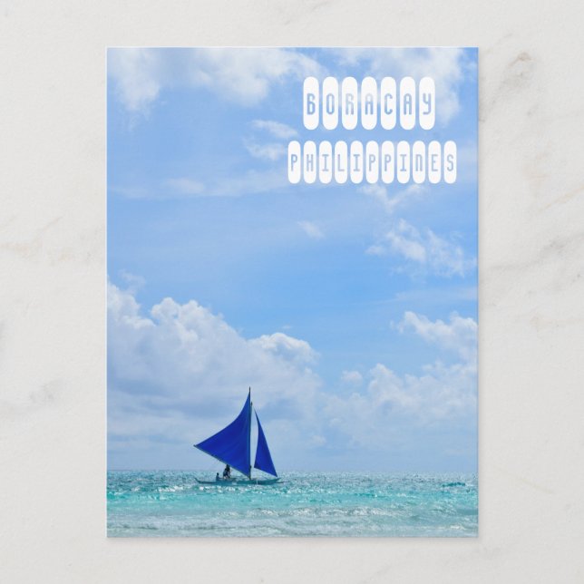 Boracay Paraw Sailing Postcard (Front)