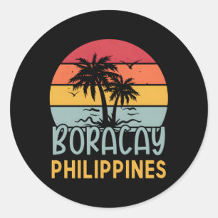 Boracay Philipes Classic Round Sticker