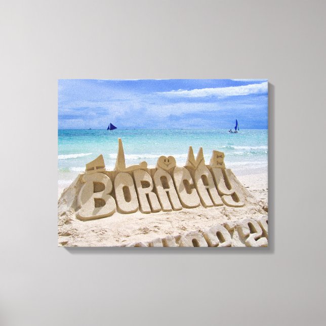Boracay, Philippines, Beach & Sea View Canvas Print (Front)
