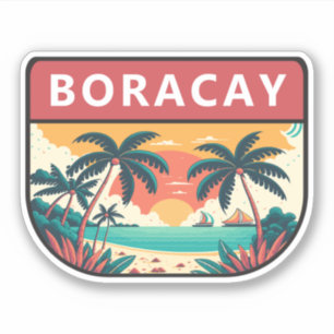 Boracay Philippines Retro Emblem
