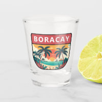 Boracay Philippines Retro Emblem