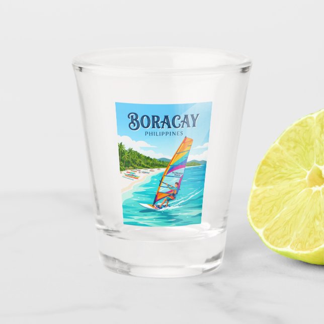 Boracay Philippines Shot Glass (Front)
