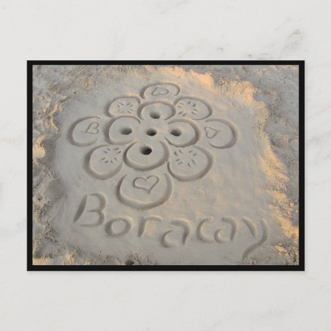 boracay sands pattern postcard (Front)